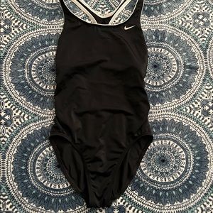 Nike Women's One Piece Swim Suit Black